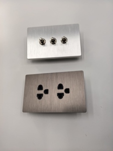 High End New Arrival Best Price Aluminum 118 US Standard Wall <b>Light</b> 1/2/3 Toggle Switch and <b>Socket</b> - Product Image 5