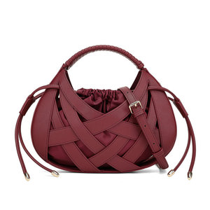 Bolso de Mano de Cuero PU Tejido de Lujo con Logotipo Personalizado, Bolso de Hombro Trenzado Coreano de Moda para Mujer, Bolso Bandolera de Gran Capacidad, Venta al Por Mayor - Product Image 1