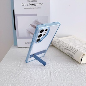 Custodia rigida trasparente per PC per <span class=keywords><strong>Samsung</strong></span> Galaxy S23 <span class=keywords><strong>Ultra</strong></span> <span class=keywords><strong>S22</strong></span> S21 S24, custodia per telefono con supporto laterale antiurto - Product Image 1