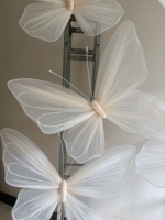 Grande fleur de papillon géante unique pour la décoration intérieure, les événements, les fêtes, les arrangements de mariage, les vitrines