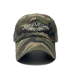 Cappellino da Baseball mimetico molto vegano cappello da camionista ricamato vegano cappello da papà mimetico berretto da strada OED/ODM - Product Image 2