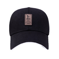 Gorra de Béisbol Deportiva de Primera Calidad, Unisex, Estilo Casual, Color Sólido, Visera Curva Tipo Sandwich, Logotipo Personalizado en Cuero, Algodón Puro