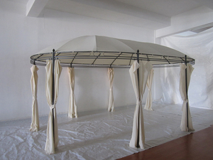 2023 nuovo Design rotondo <span class=keywords><strong>Patio</strong></span> esterno giardino baldacchino per feste Gazebo - Product Image 3