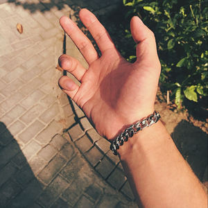 Bijoux tendance en acier inoxydable taillé <span class=keywords><strong>diamant</strong></span> à graver noir/argent/or 10mm <span class=keywords><strong>bracelet</strong></span> chaîne à maillons cubains épais pour hommes - Product Image 6