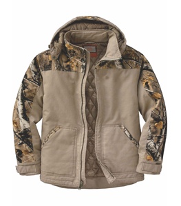 Veste de travail en toile décontractée pour homme, à logo personnalisé, résistante, d'hiver, grande taille, respirante, doublée de coton, lavée - Product Image 1