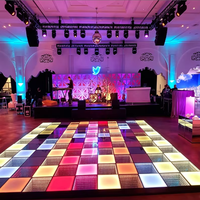 Dalles de scène LED sans fil magnétiques en gros, couleurs arc-en-ciel assorties, pour la décoration commerciale de fêtes et d'événements