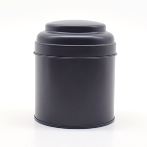 Barattolo in Metallo Nero Rotondo Riutilizzabile <span class=keywords><strong>per</strong></span> Tè Sfuso, Matcha e Spezie, Nuovo Design all'Ingrosso - Product Image 4