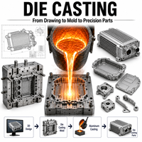 Pièces de moteur automobile et de moto en aluminium moulé sous pression de haute précision OEM personnalisées