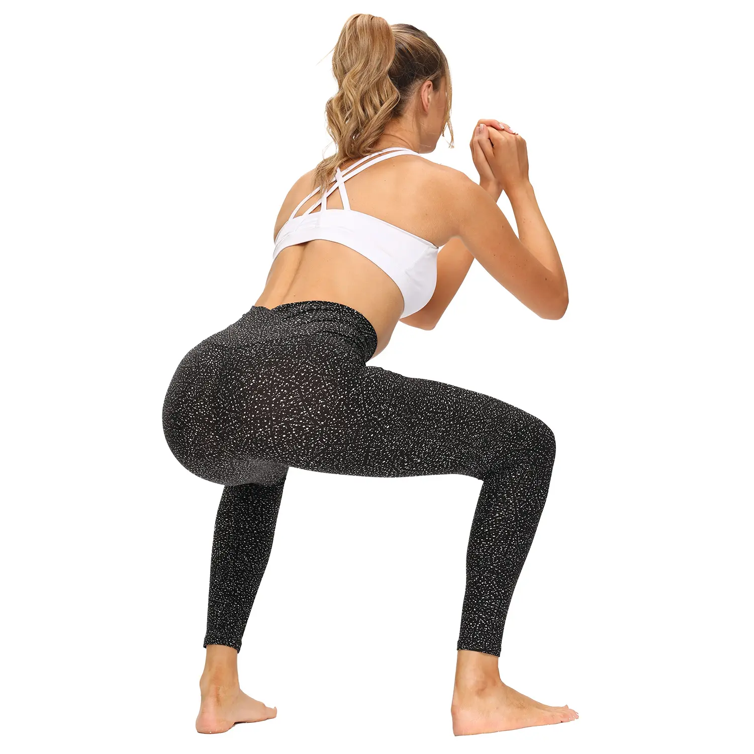 Bayan tayt özel Logo yüksek bel Yoga taytı kadınlar için klasik nefes kadın pantolon fabrika stokta karın kontrol
