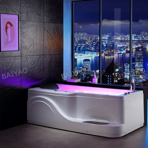 <span class=keywords><strong>Precio</strong></span> de fábrica Bañera de masaje <span class=keywords><strong>Jacuzzi</strong></span> 1 persona Bañera <span class=keywords><strong>Interior</strong></span> Acrílico Whirlpool Spa con cascada Surf Spa Bañera - Product Image 2