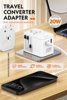 LDNIO Z9 GaN 20W Prise électrique Adaptateur mural multiprise Chargeur universel de téléphone portable Chargeur de voyage universel Adaptateur tout-en-un