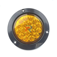 DC 12V/24V 4 pouces boîtier en PVC étanche stroboscopique LED lumières nouvel état feu arrière universel pour camions et remorques