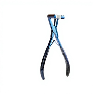 Pinza profesional para extensiones de cabello con cinta adhesiva, herramienta de presión para instalación de extensiones de cabello, sellado de tramas, para peluquería - Product Image 1