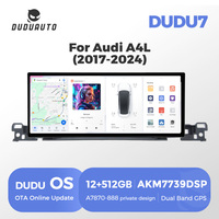 DUDUAUTO DUDU7 2K 12.3 pouces Autoradio portable Système Android avec DSP OBD2 Amplificateur & GPS pour Audi A4L 2017-2024