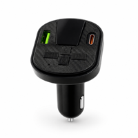 Lecteur MP3 portable pour voiture, chargeur de téléphone pour voiture, lecture de chansons avec lumière LED, chargeur portable, lecteur universel pour voiture