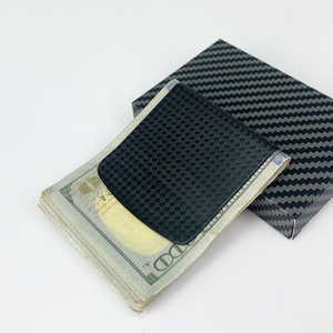 Premium Minimalist Real Carbon Fiber Wallet RFID Blocking Slim <strong>Card</strong> <strong>Holder</strong> for Men Business Gift - Product Image 5