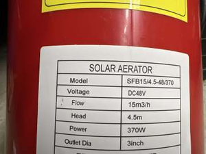 Motore DC <span class=keywords><strong>SFB</strong></span> 1100W grande flusso per la vendita grande stagno aeratore solare ossigenazione galleggiante fontana pompa - Product Image 6