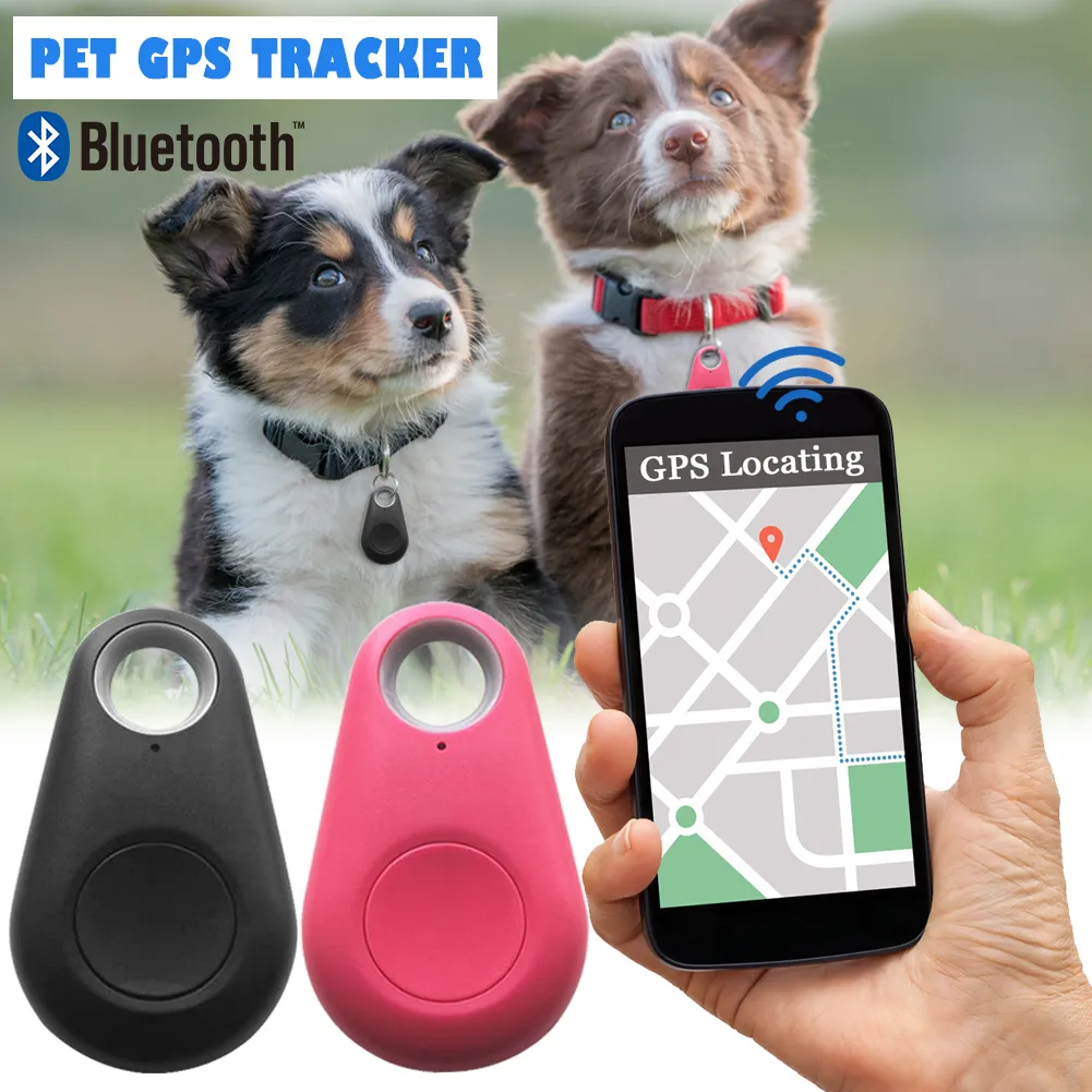 Pet köpek kedi akıllı GPS takip cihazı için Pet akıllı takip cihazı Mini GPS izci su geçirmez Bluetooth bulucu izleyici