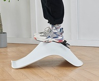 Chaise de bureau moderne à roulettes avec coque transparente, réglable en hauteur et pivotante, pour ordinateur
