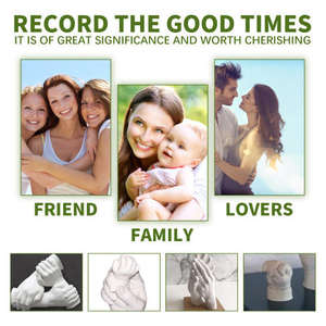 EELHOE Baby Souvenir Three-Dimensional <b>Hand</b> and Foot <b>Casting</b> <b>Kit</b> Made of Special Material Valentine's Day Gift - Product Image 3