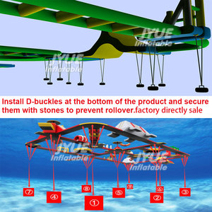 Biển Nổi Nước Obstacle Khóa Học Inflatable Công Viên Nước Aqua Park Trong Mùa Hè - Product Image 6