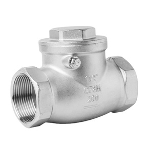 KQ Hướng dẫn sử dụng Swing kiểm tra van áp lực cao 1/2 ''-4'' thép không gỉ Ren Một chiều không trở lại kiểm tra ngang cho nước - Product Image 1