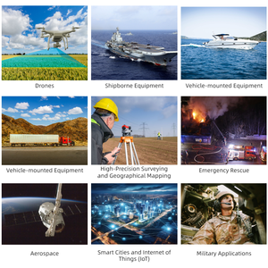 HUGEROCK KGR4 7I05 precio barato Gsm Receptor GPS/GLO/BDS/GAL Módulo GNSS RTK bajo ruido ligero Antena antiinterferencias - Product Image 5