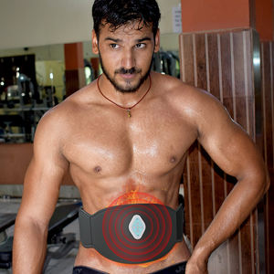 Cinturón de masaje de calefacción de invierno Material de PU de 6 modos Alivio muscular fuerte para el dolor de espalda OEM ODM para culturismo - Product Image 3