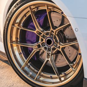 2 3 piezas 5x110 5x112 5x114,3 5x120 5x150 5x llanta de rueda forjada pulida de oro para <span class=keywords><strong>Aston</strong></span> <span class=keywords><strong>Martin</strong></span> Tesla Mercedes <span class=keywords><strong>AMG</strong></span> Alfa Romeo E36 q50 - Product Image 3