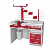 Mobilier de laboratoire dentaire, poste de travail double pour laboratoire dentaire