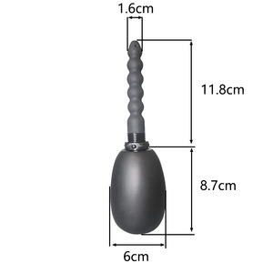 <span class=keywords><strong>Z213</strong></span> 150ML Noir Lavement Douche Lavement Bouteille Anal Douche Nettoyage pour Femmes et Hommes Anal Usage Unisexe - Product Image 1