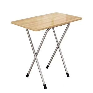 Moderno portatile rettangolare piccolo <span class=keywords><strong>tavolo</strong></span> di metallo pieghevole <span class=keywords><strong>a</strong></span> <span class=keywords><strong>parete</strong></span> per dormitorio stanza di noleggio all'aperto stallo <span class=keywords><strong>tavolo</strong></span> quadrato per - Product Image 1