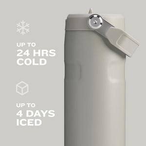 Nouvelle bouteille d'eau isotherme de sport et de voyage de 16 oz et 24 oz, bouteille d'eau en acier inoxydable avec couvercle à paille rabattable - Product Image 6