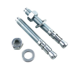 Boulon d'ancre traversant M12X100 Boulon d'ancrage 304 Acier inoxydable 316 t Ancres à béton robustes Expansion galvanisée - Product Image 1