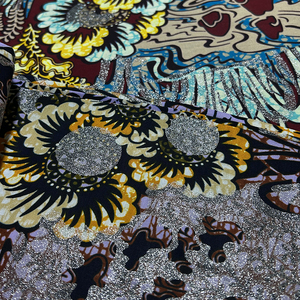 Nouveau tissu africain ciré, tissu ciré, tissu à estampage à chaud doré, tissu batik, tissu ciré à pois, tissu en coton ciré à chaud doré - Product Image 5