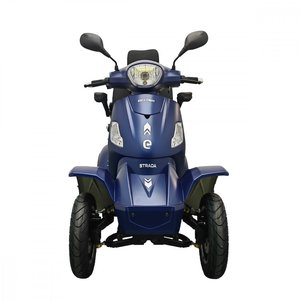 Scooter électrique RACCEWAY STRADA à quatre roues bleu brillant, produit accessible aux personnes handicapées, 1000W, 24km/h, capacité de charge 150kg - Product Image 4