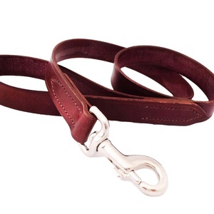 Haute qualité rétractable grand véritable longue laisse de chien de compagnie formation Durable solide rouge marron cuir dentelle décoration personnalisée - Product Image 1