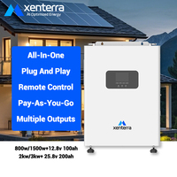 Estación de Energía Xenterra de Pago por Uso, 800w 1kwh, Sistema de Almacenamiento de Batería Doméstico Todo en Uno, Conexión y Uso, con Inversor de Salida de CA de 240v