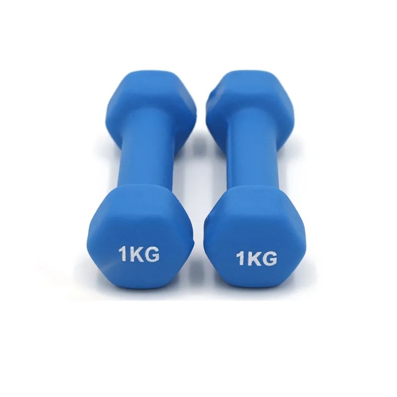 Fitness Dumbbell 0.5kg 1kg Non Slip dumbells Weight Set Neoprene Dumbbell Hand Weights Exercise Training Body Building