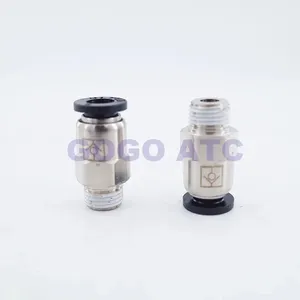 One Way Pneumatic air straight check valve fitting 10mm/12mm SPC/CVPC 1/4 3/8 1/2 BSP One touch hose connector