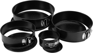 Chảo Lò Xo Phủ Chất Lượng Cao EU Của Nhà Máy Chảo Pho Mát Thép Cacbon Không Gỉ Chống Dính 20Cm 22Cm 24Cm 26Cm 28Cm 30 Cm - Product Image 5