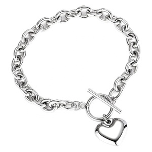 Bracelet en acier inoxydable avec boucle OT, sangle épaisse, design personnalisé |   Bijoux de style blogueur simple et tendance, nouvelle arrivée - Product Image 5