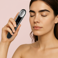 Stylo de massage oculaire vibrant 3 modes, rechargeable, avec compresse chaude, appareil de beauté portable pour le visage et les yeux