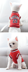 Designer abbigliamento per animali domestici elegante all'ingrosso vestiti per cani modello solido Tshirt tuta sportiva maglia - Product Image 6