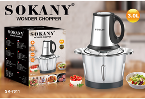 Marca Premium 7011, máquina eléctrica <span class=keywords><strong>de</strong></span> acero inoxidable <span class=keywords><strong>Sokany</strong></span>, procesador <span class=keywords><strong>de</strong></span> alimentos, <span class=keywords><strong>picadora</strong></span> <span class=keywords><strong>de</strong></span> <span class=keywords><strong>carne</strong></span> - Product Image 4