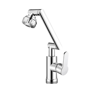 Robinet de <span class=keywords><strong>lavabo</strong></span> de salle de bain d'hôtel moderne de luxe à poignée unique en acier inoxydable et plastique, mélangeur d'eau chaude et froide - Product Image 5