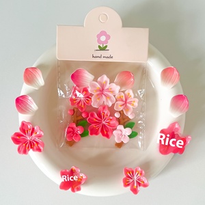 Hoa đào <span class=keywords><strong>3D</strong></span> nhựa thân thiện với môi hình dạng bất thường hoa tủ lạnh nam châm <span class=keywords><strong>Memo</strong></span> Set - Product Image 4