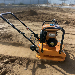 Compacteur à plaques vibrantes autopropulsé à essence C120, vente en gros d'usine, garantie 1 an, pour le compactage de pierres, d'asphalte et de sol - Product Image 2