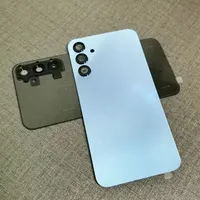 Pour Samsung Galaxy A15 5G A156B, coque arrière en verre, coque de batterie, coque de porte arrière, remplacement avec/sans objectif d'appareil photo