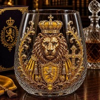 Nouvelle tasse à double paroi en verre 3D haut de gamme pour la maison, tasse pour boissons froides, tasse à lait, fabriquée en verre borosilicate haute résistance à la chaleur
